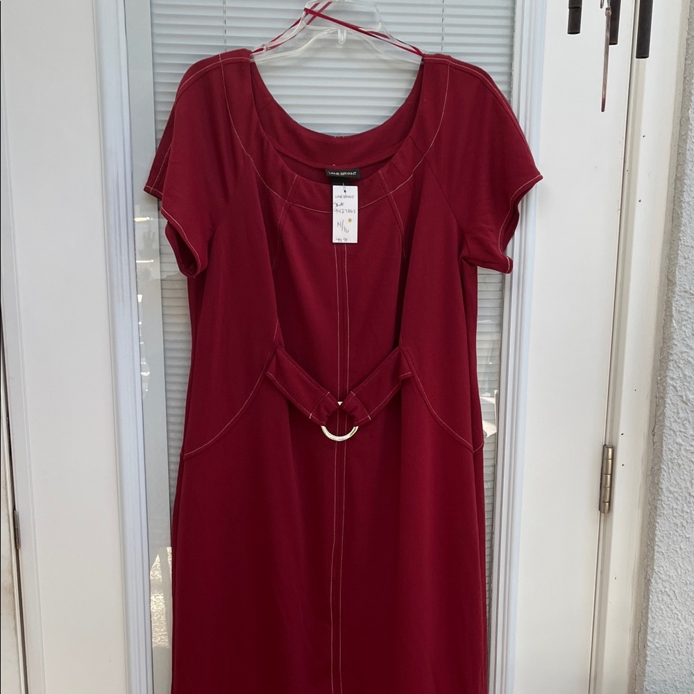 LANE BRYANT Ponte Short-Sleeve Crew-Neck Dress SZ: 14/16 nwt - Picture 1 of 13